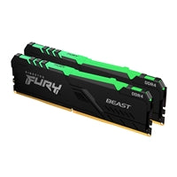 Kingston Fury Beast 64GB 3600MHz (2 x 32Gb) DDR4 CL18 DIMM RGB System Memory Kingston Fury Beast 64GB 3600MHz (2 x 32Gb) DDR4 CL18 DIMM RGB System Memory